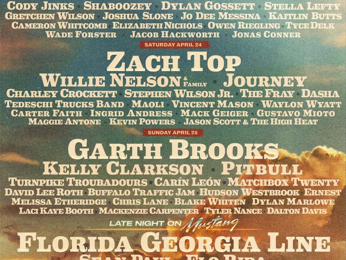 Riley Green, Zach Top & Garth Brooks to Headline Stagecoach&nbsp;2027